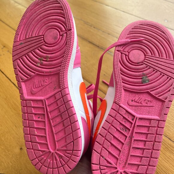 Nike Air Jordan Pink and Orange Size 5Y 6.5 Womens - Picture 12 of 16